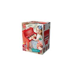 Leuchttasten-Piano mit Hocker  rot FSC