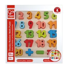 Puzzle avec des chiffres et des symboles de calcul