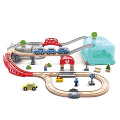 Set de train urbain dans une boîte pratique FSC