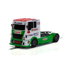 Camion de course - Rouge + Vert + Blanc
