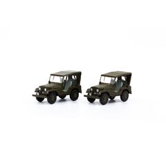 Set de 2 jeeps Willys M38A1 de l'armée