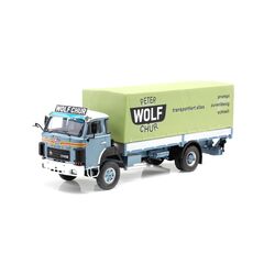 Saurer D250B Plateau bâche Peter Wolf Chur