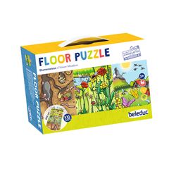 Puzzle au sol Découvre la prairie fleurie