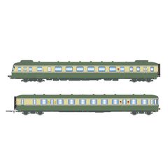 SNCF Dieseltriebwagen RGP II X 2719 + XRAB 7708 grün/beige Rauchabweiser Logo neu Ep.IV DCS