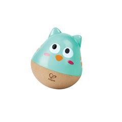 Hibou debout bleu