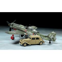 1/48 Focke Fw190 D-9 JV44 &amp; Citroen 11CV Staff Car Set