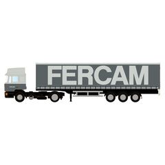 MAN F90 Gardinenplanen-Sattelzug FERCAM (IT)