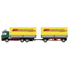 MAN F90  3-achs Wechselpritschen-Hängerzug Hungaro
