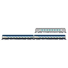 SNCF Train Expo 3 pièces. Coffret 2x T2 voiture-lits + voiture-bar Ep. VI