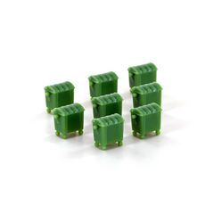 Set de 8 grandes poubelles vertes