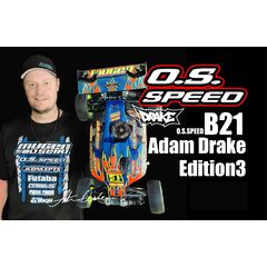 EEOS1CJ01-OS Speed B21 Adam Drake Edition 3 Comboset - Buggy engines with Pipe TB02