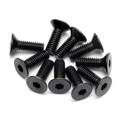 Flat Head Screw M4X12Mm (Hex Socket/10Pcs)