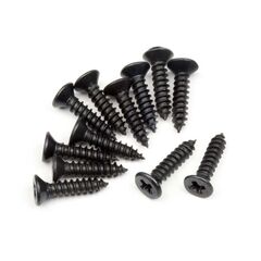 HPI101273-TP. Flat Head Screw M2.6x12mm (12pcs)