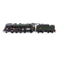 SNCF locomotive à vapeur 141R 1244 verte avec tender à huile Ep. V DCS