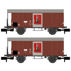 SBB 2 gedeckte G&uuml;terwagen K3 Zirkus Knie