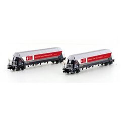 2tlg. Set Taggnpps SBB Zuckerwagen silber / rot SWISS EDITION