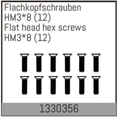 Vis hexagonale plate HM3*8mm 12pcs