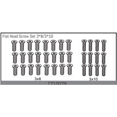 Flat Head Screw Set 3*8/3*10