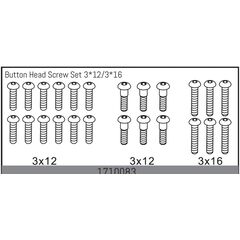 Button Head Screw Set 3*12/3*16