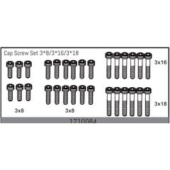 Cap Screw Set 3*8/3*16/3*18