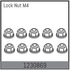 M4 Écrous auto-bloquants (10)