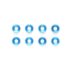 3mm ALU Washer bleu (8)