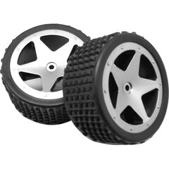 Roues arrière (2) pour 3041/3044 - argenté