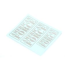 American Force Decal (silver)