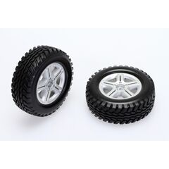 Scale Tires Set (pre glued  91x34x56mm Hard Comp)
