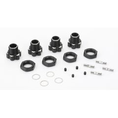 Alum. 17mm Wheel Hex Drive (w/nuts  pins) 4pcs.