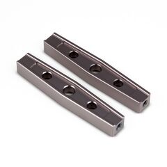 Gmade GS01 Machined M3 54mm Upper Link (2) (Titanium Gray)