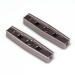Gmade GS01 Machined M3 44mm Upper Link (2) (Titanium Gray)