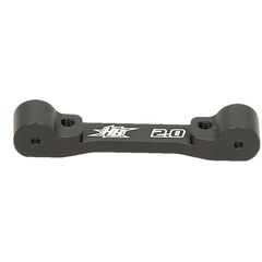 REAR SUSPENSION BLOCK (2 Degrees/Aluminum/Black)
