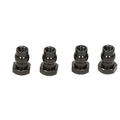 SHOCK CAP BALL 4.8x8mm (Black/Hard Anodized/4pcs)