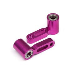 TCXX - STEERING ARM +2mm (PURPLE/2pcs)