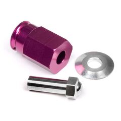 ALUMINUM WIDE HEX HUB 24mm (PURPLE)