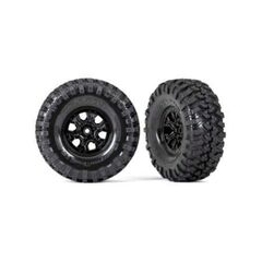 Tires and wheels, assembled, glued (T RX-4 2021 Bronco 1.9' wheels, Canyon Trail 4.6x1.9' tires) (2)