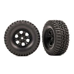 Tires & wheels, assembled (black 1.0' wheels, BFGoodrich Mud-Terrain T/A K M3 2.2x1.0' tires) (2)