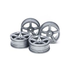 Arched 5-Spoke Wheels 4pcs argent (24mm / +0 )
