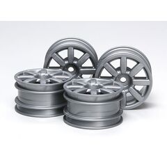 Roues M-Chassis Flat 8-Spoke 4pcs silver