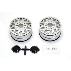 AF H01 CONTRA Wheel Silver  black Cap (2pcs)