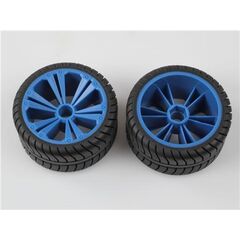 2 x Räder blau, groß (Buggy)