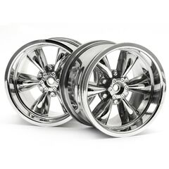 TT-6 SPOKE WHEEL CHROME (83X56MM/2PC/E-ZILLA10/SAVAGE