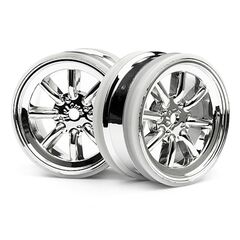 CUP RACER - MX60 8 SPEICHERN FELGEN CHROM (0mm OFFSET/2Stk)