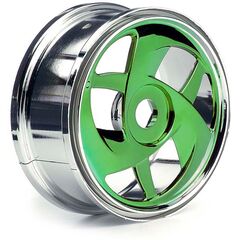 Felgen (2) 1:8 Minion chrome-grün