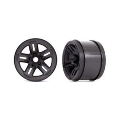Wheels, 3.8' (black) (2) (17mm spline d)
