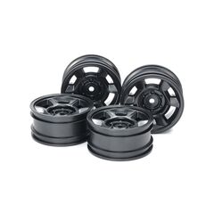 CC-02 6 Spoke Wheels noir (4) Offset +4