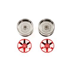 Red Plated 2-Piece 6-Spoke Wheels (26mm Offset 2)