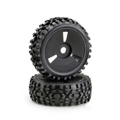 Räderset Buggy Disc  Dirt  schwarz 1:8 (2)