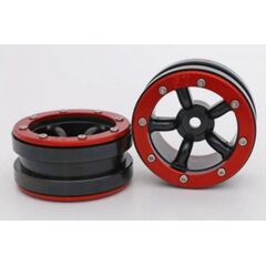 Beadlock Jantes PT-Safari noir/rouge 1.9 (2) 